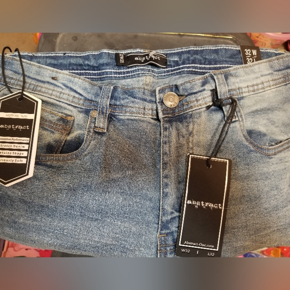 Abstract mens jeans